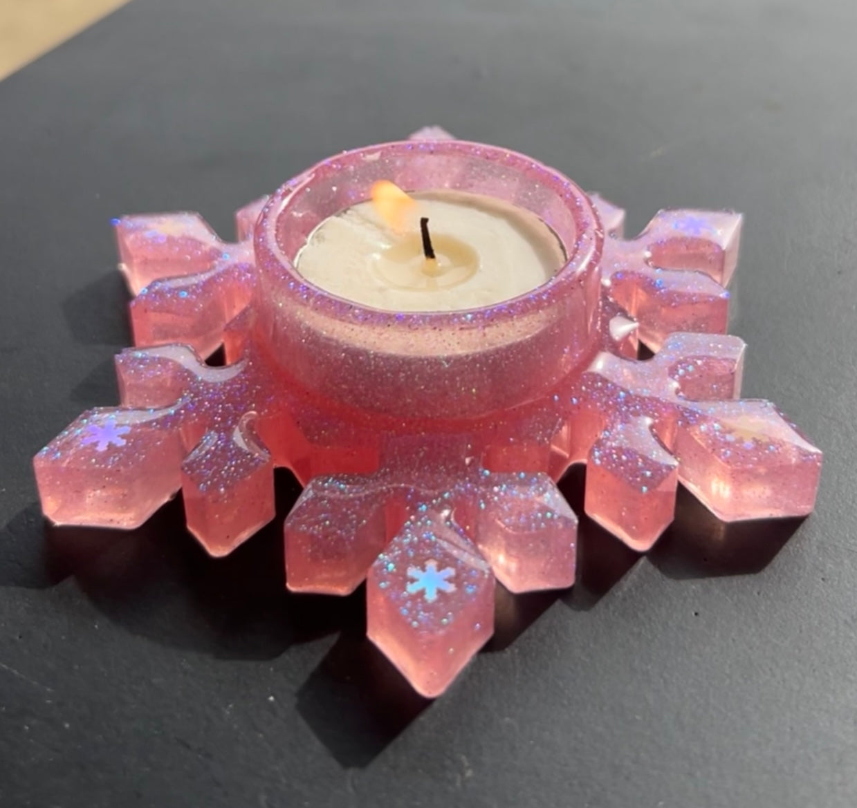 Snowflake Candle Holder