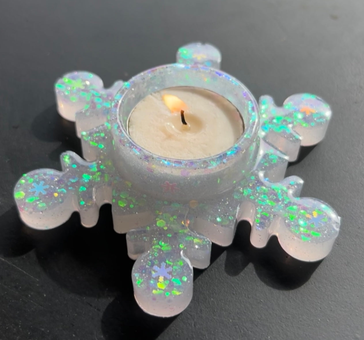 Snowflake Candle Holder